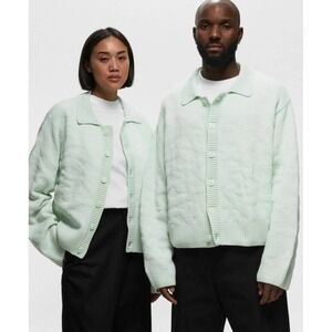 Nike Jordan X J Balvin Cropped Sweater Mint Green Men's Size Large L - $300 MSRP